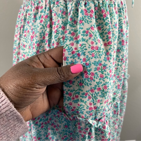 J. Crew Puff Sleeve Midi Dress Prairie Blue Floral Smocked, New w/ Tags, Size 4 - Picture 7 of 15